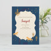 Invitation de Sangeet indien et Cartes d'invitatio (Debout devant)