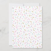 Invitation de saupoudrage de bébé Donut avec amour (Dos)