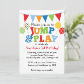 Invitation de saut et de lecture de ballons (princ (Debout devant)