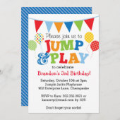 Invitation de saut et de lecture de ballons (princ (Devant / Derrière)
