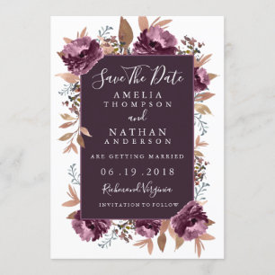 Invitation de sauvegarde à date de mariage à aquar