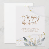 Invitation de sauvegarde de date abstraite aquarel (Devant / Derrière)