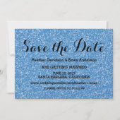 Invitation de sauvegarde de date avec paillettes b (Devant)
