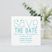 Invitation de sauvegarde de date avec typographie (Debout devant)