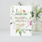 Invitation de sauvegarde de date de bouquet de jon (Debout devant)