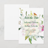Invitation de sauvegarde de date de bouquet de jon (Devant / Derrière)