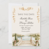 Invitation de sauvegarde de date de destination du (Devant)
