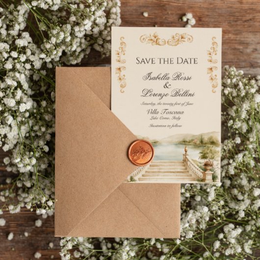 Invitation de sauvegarde de date de destination du