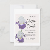 Invitation de sauvegarde de date de fleur de scrip (Dos)