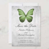 Invitation de sauvegarde de date de mariage Papill (Devant)