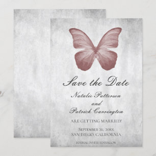 Invitation de sauvegarde de date de mariage Papill