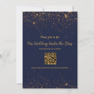 Invitation de sauvegarde de date de mariage sous l