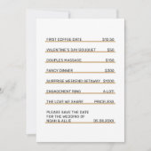 Invitation de sauvegarde de date de mariage unique (Devant)