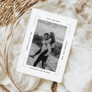 Invitation de sauvegarde de date de photo Simple M