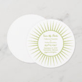 Invitation de sauvegarde de date de style rétro De (Devant / Derrière)