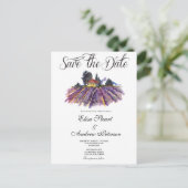 Invitation de sauvegarde de date de vignoble tosca (Debout devant)