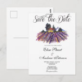 Invitation de sauvegarde de date de vignoble tosca (Devant / Derrière)