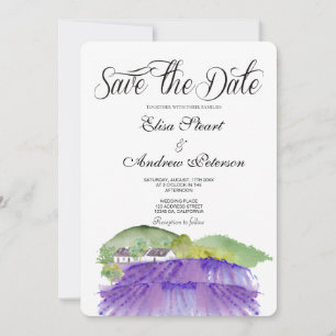 Invitation de sauvegarde de date de vignoble tosca