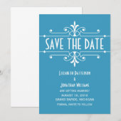 Invitation de sauvegarde de date Fancy Ornemental (Devant / Derrière)
