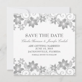 Invitation de sauvegarde de date florale simple gr