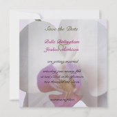 Invitation de sauvegarde de date pour l'orchidée r (Devant)