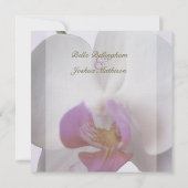 Invitation de sauvegarde de date pour orchidée ros (Dos)