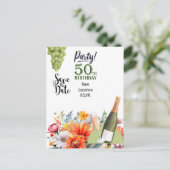 Invitation de sauvegarde de date pour une fête d'a (Debout devant)