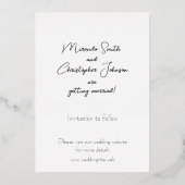 Invitation de Sauvegarde de Dates en Feuille de Mé (Verso)