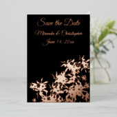 Invitation de Sauvegarde de Dates en Feuille Mince (Debout devant)