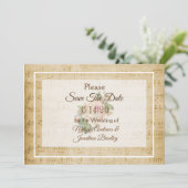 Invitation de sauvegarde de la date avec partition (Debout devant)