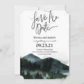 Invitation de sauvegarde de la date de la forêt de (Devant)