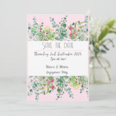 Invitation de sauvegarde de la date d'engagement f (Debout devant)