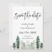 Invitation de sauvegarde de l'hiver en montagne (Devant)