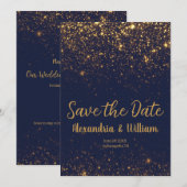 Invitation de sauvegarde de mariage sous les étoil (Devant / Derrière)