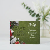Invitation de sauvegarde de Noël pour le golf (Debout devant)