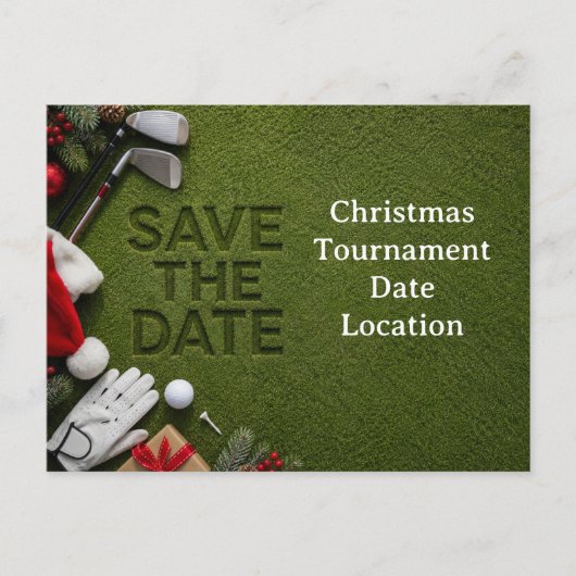 Invitation de sauvegarde de Noël pour un mariage d (Devant)