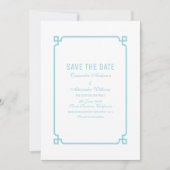 Invitation de sauvegarde Deco Chic Aqua Paradise (Devant)