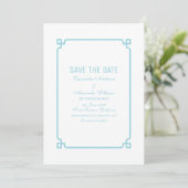 Invitation de sauvegarde Deco Chic Aqua Paradise (Debout devant)
