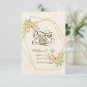 Invitation de sauvegarde florale de printemps (Debout devant)