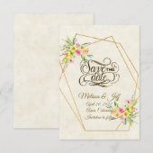 Invitation de sauvegarde florale de printemps (Devant / Derrière)