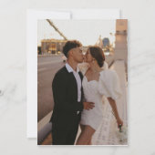 Invitation de sauvegarde minimale Bleu poussiéreux (Dos)