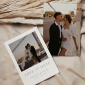 Invitation de sauvegarde minimale Bleu poussiéreux