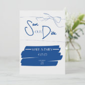 Invitation de sauvegarde nautique de la date (Debout devant)