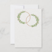 Invitation de sauvegarde simple blanche et verte  (Dos)