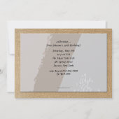 Invitation de saxophone et de partitions (Dos)