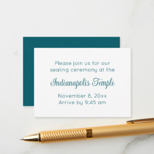 Invitation de scellement de temple à l'écriture sa