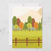 Invitation de scène d'automne (Dos)