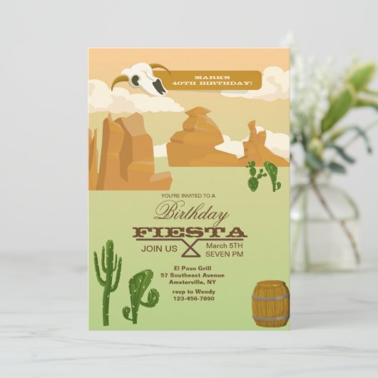 Invitation de scène de désert (Debout devant)