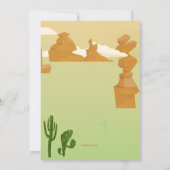 Invitation de scène de désert (Dos)