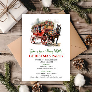 Invitation de scène de vacances à l'aquarelle mini